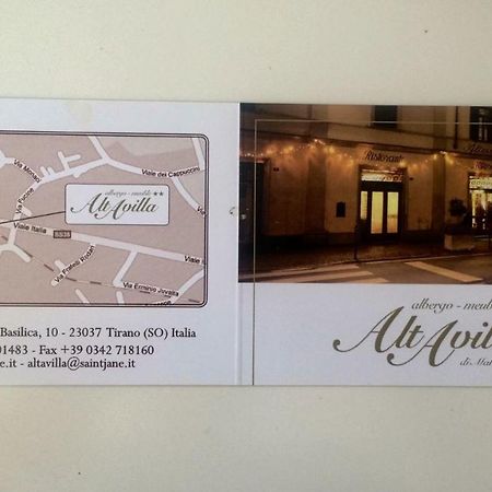 Albergo Altavilla Tirano Bagian luar foto